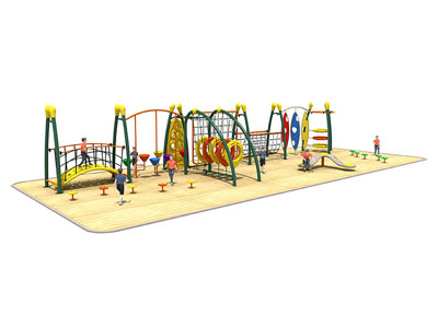 Plastic Outdoor Play Climbers with Steel Rope TP-013